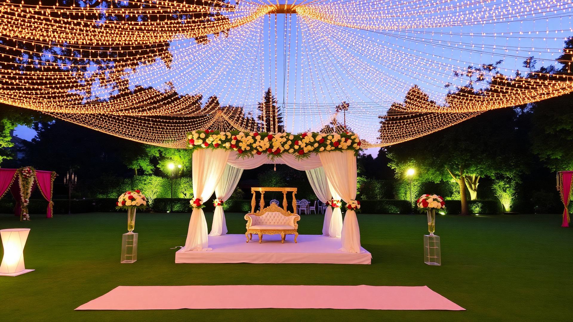 Luxury banquet hall interior at Urban Celebration Chandrapur